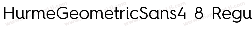 HurmeGeometricSans4 8 Regular字体转换
